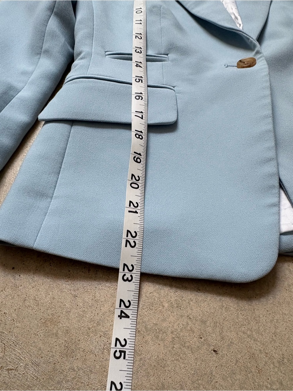Banana Republic Fresh Blue Single Button Fully Lined Stetch Blazer 0P - Picture 13 of 16